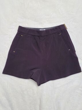 H&M Black High-Waist Shorts with Gold Trim